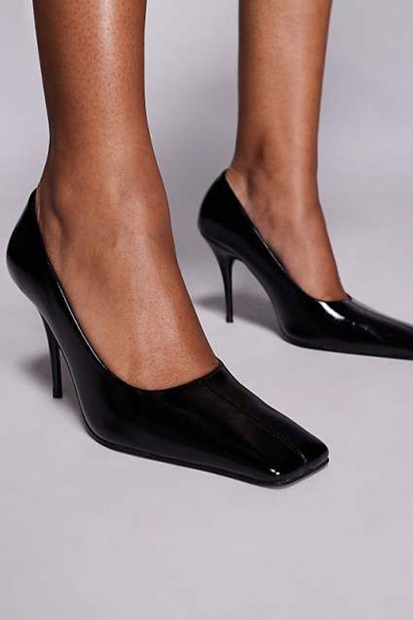 Phillipa Square Toe High Heeled Court Shoes from ASOS DESIGN