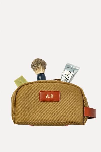 Canvas & Leather Washbag from Not Another Bill