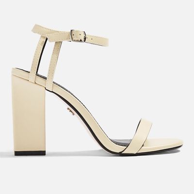 Rolo Cream Strap Sandals from Topshop