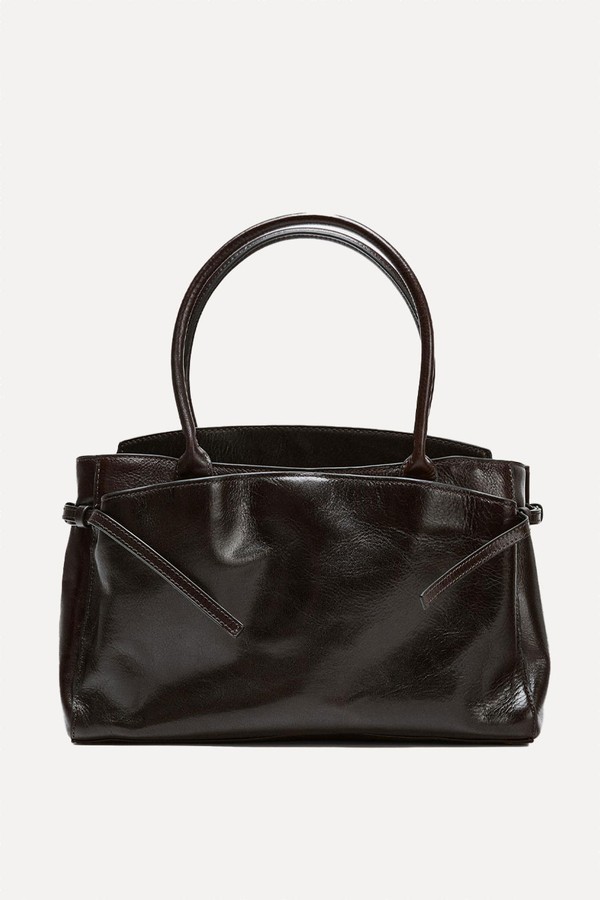 Leather City Bag from Zara