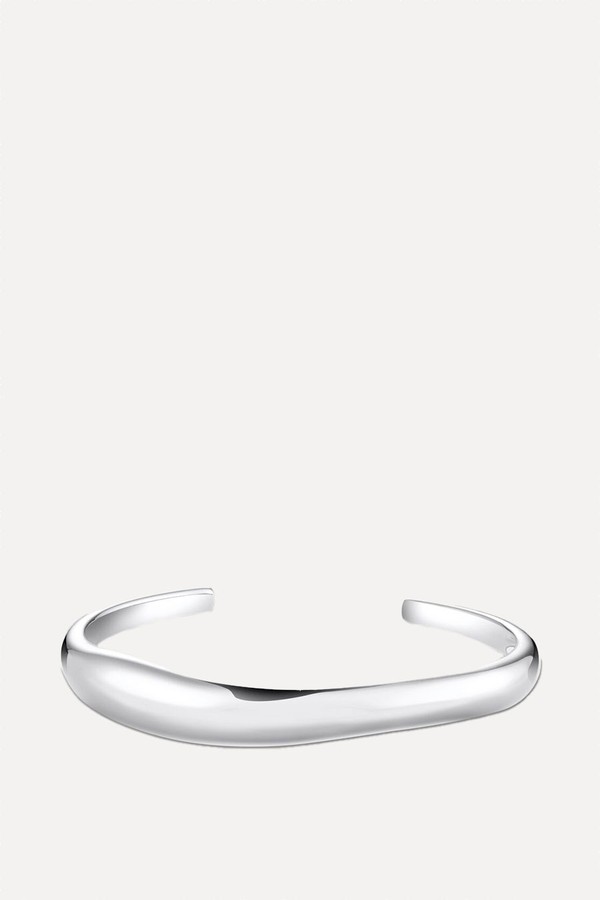 Silver Bangle In Organic Shape from Thomas Sabo