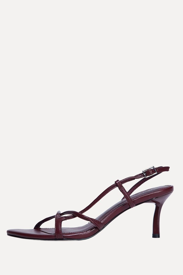 Amelia Minimal Mid Heel Sandals