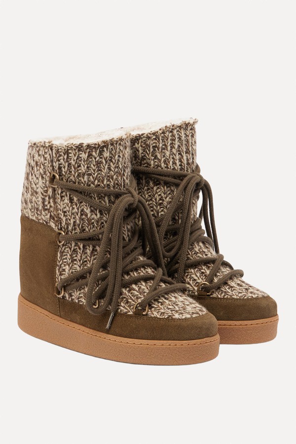 Suede-Trimmed Snow Boots from Isabel Marant 