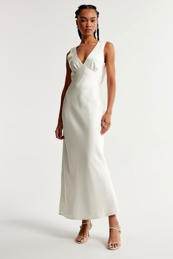 Plunge Cowl Back Maxi Dress from Abercrombie & Fitch