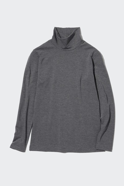  Cotton Turtleneck Long Sleeve T-Shirt from Uniqlo