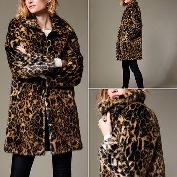 Longline Faux Fur Coat