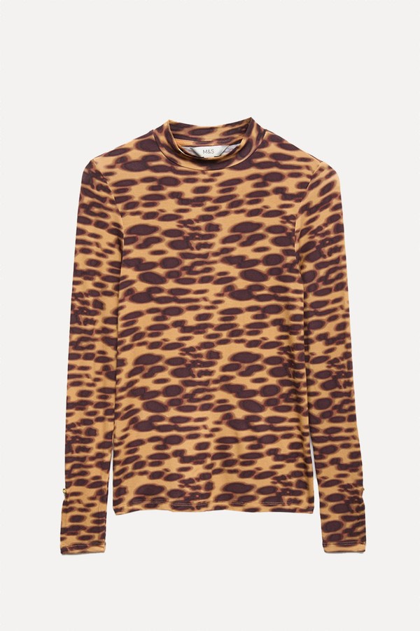 Animal Print Second Skin Top from Marks & Spencer