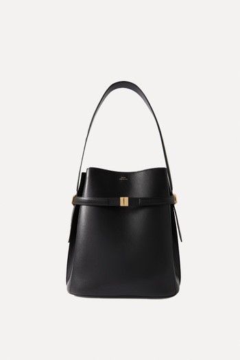 Belted Leather Bucket Bag from Toteme