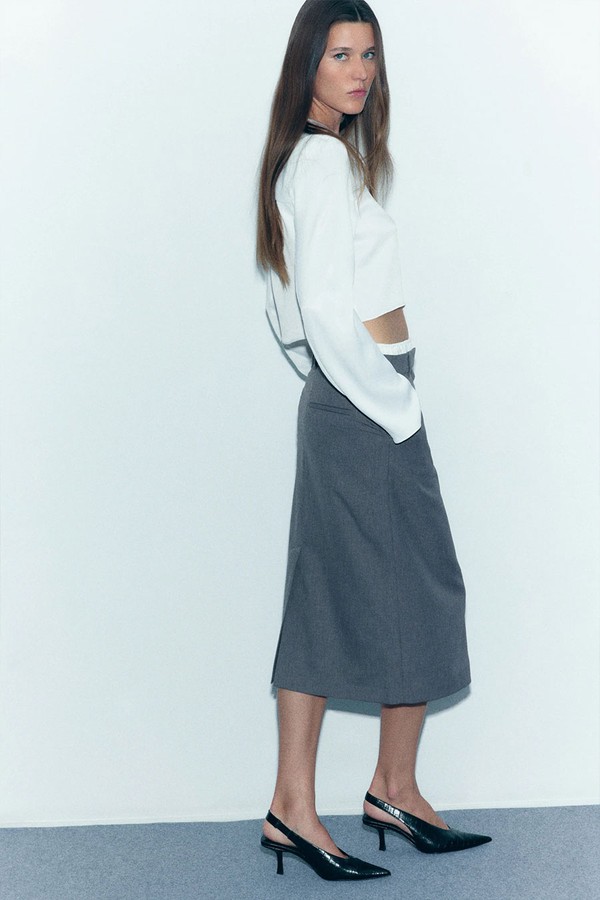 Double-Waistband Pencil Skirt from H&M