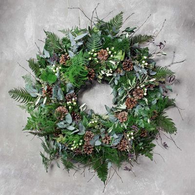 Fresh Woodland Christmas Wreath from Phillipa Craddock