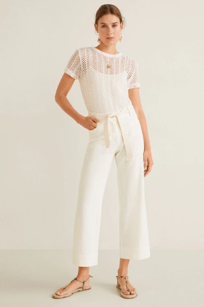 Belt Line Trousers from Mango