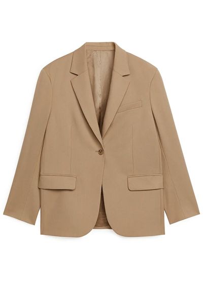 Oversized Wool Hopsack Blazer from Arket