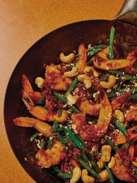 Sambal Prawns With Coconut & Cashews