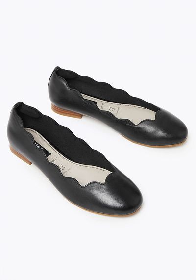 Wide Fit Leather Pumps