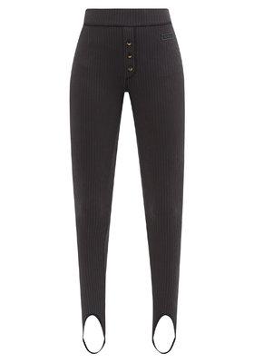 Stirrup Ribbed-Jersey Leggings from Ganni