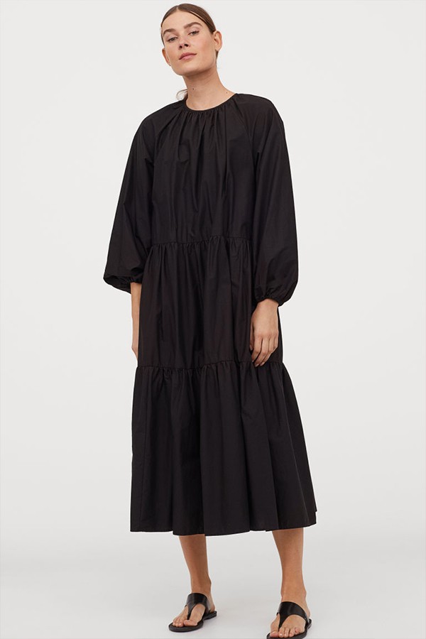 Balloon-Sleeved Dress