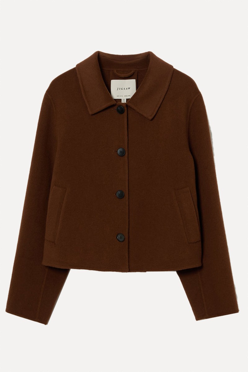 Double Faced Button Up Coat from Jigsaw