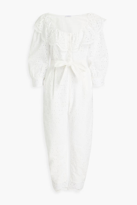 Belted Broderie Jumpsuit from Claudie Pierlot