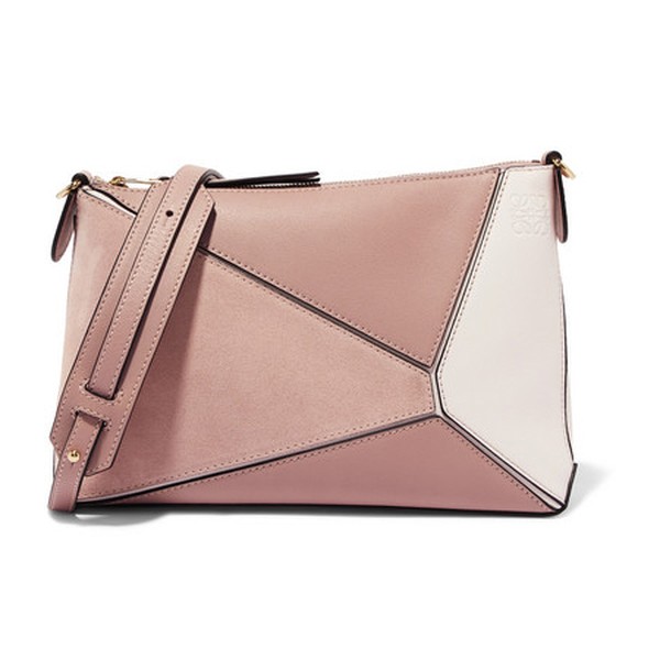 Puzzle Mini Leather & Suede Shoulder Bag