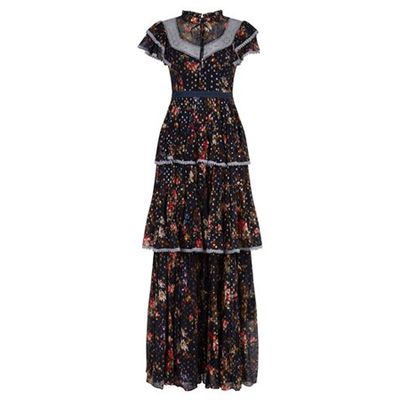 Winter Forest Tiered Floral Gown from Needle & Thread