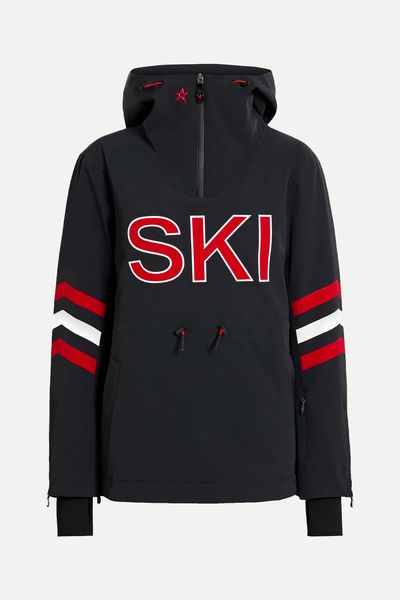 Printed Hooded Half-Zip Ski Jacket from Perfect Moment 