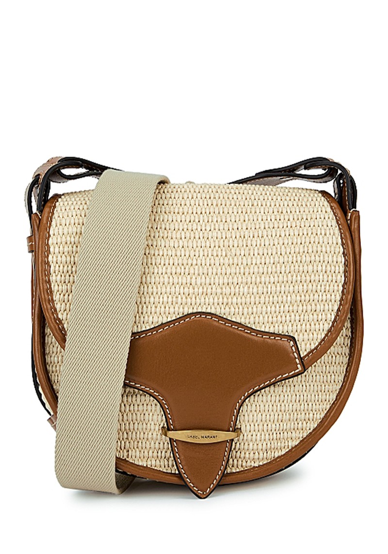 Botsy Raffia And Leather Cross-Body Bag from Isabel Marant