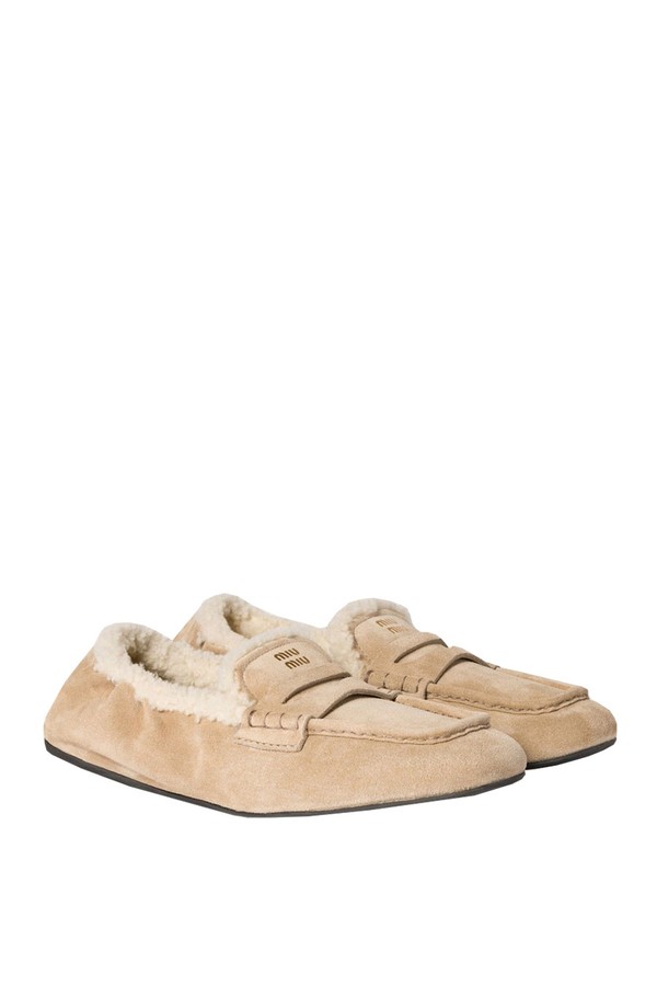 Ruches Suede Loafers from Miu Miu
