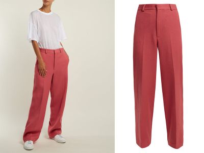 Brushed-Twill Trousers from Raey