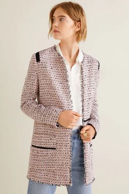 Pocket Tweed Jacket from Mango