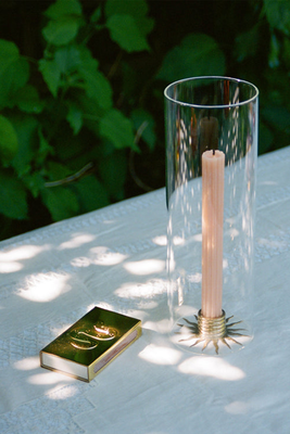 Brass Sunburst Candle Holder from Matilda Goad 