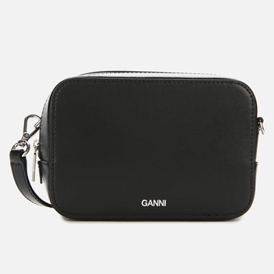 Textured Leather Camera Bag from Ganni