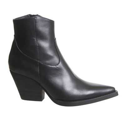 Arriba Extreme Western Boots Black Leather from Office
