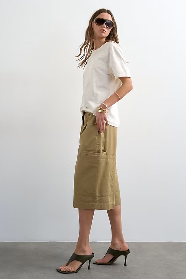 Longline Cargo Shorts from Topshop