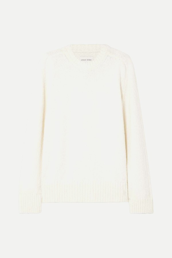 Canillo Cotton-Blend Bouclé Sweater from LOULOU STUDIO