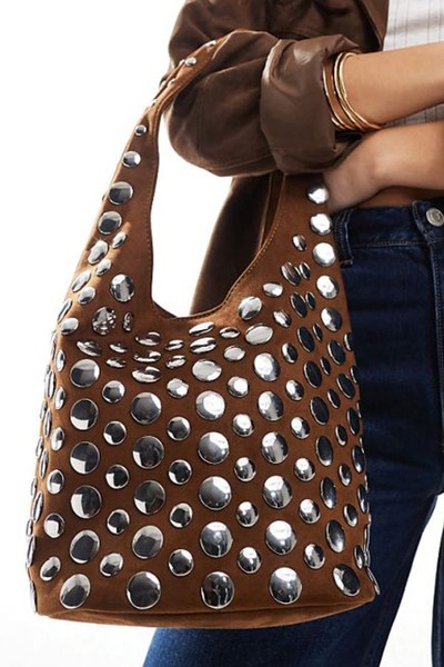 Studded Shoulder Bag from Stradivarius