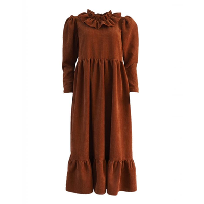 Romy Rust Cord Dress, £255 | Johanna Sands