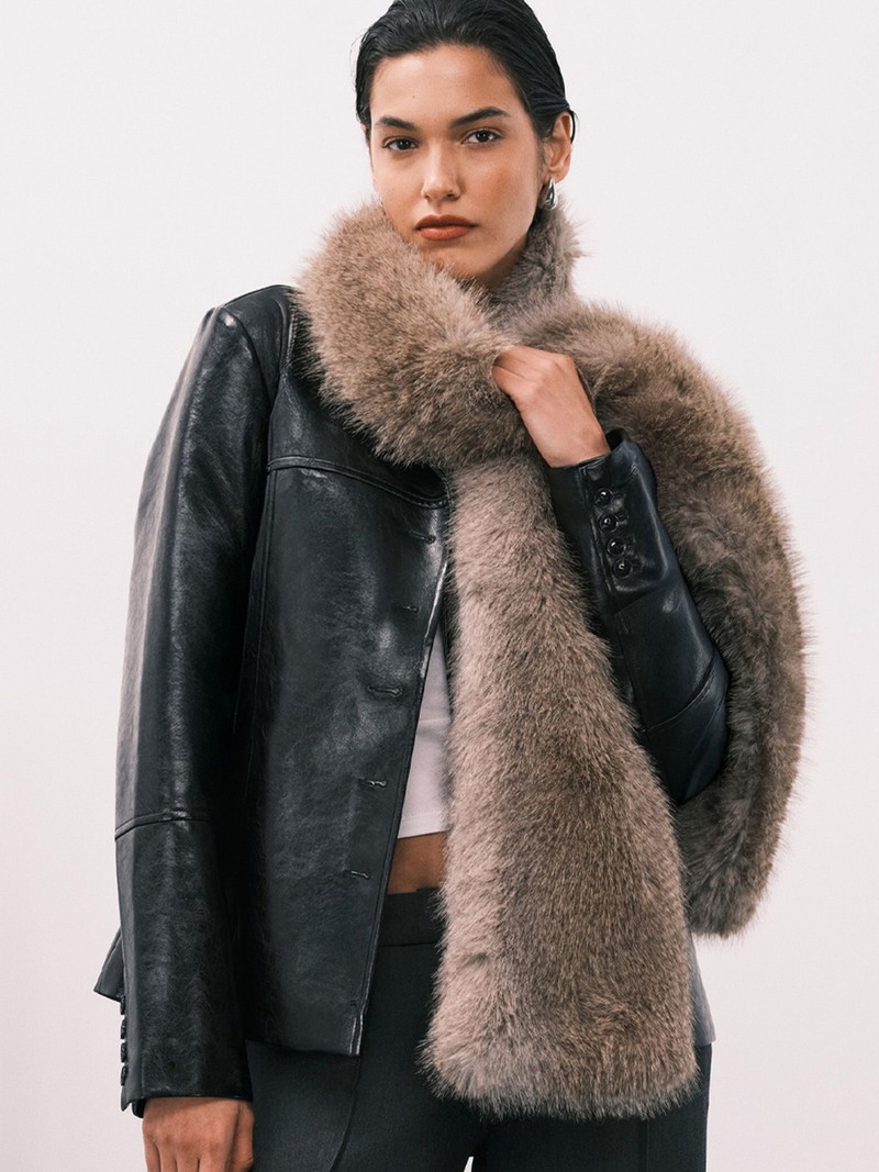 Wide Leg Pleated Trousers from Weekday