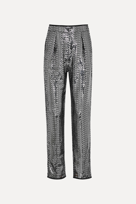 Night Glow Sequin-Embellished Trousers from Forte & Forte