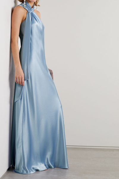 Ushuaia Satin Halterneck Gown from Galvan