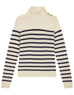 Cashmere Sailor-Style Sweater from Maje