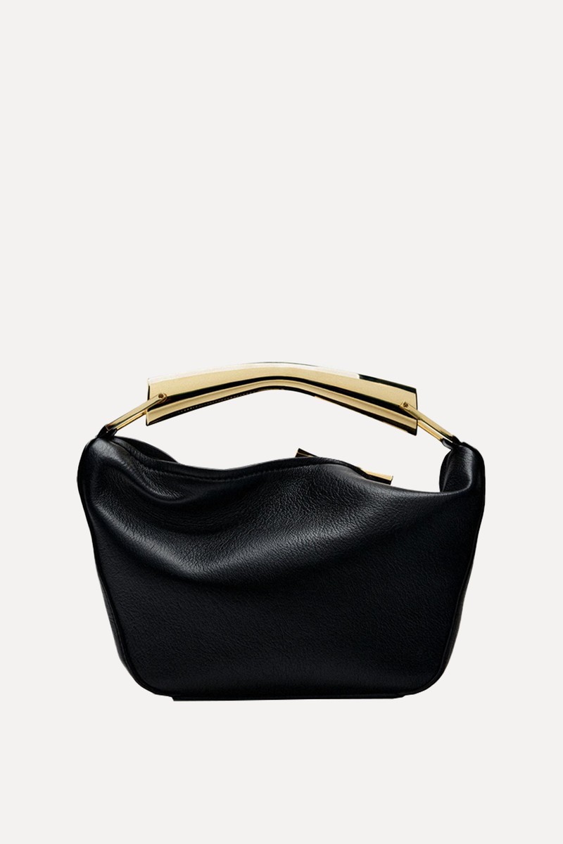 Bucket Bag With Metallic Handle from Zara