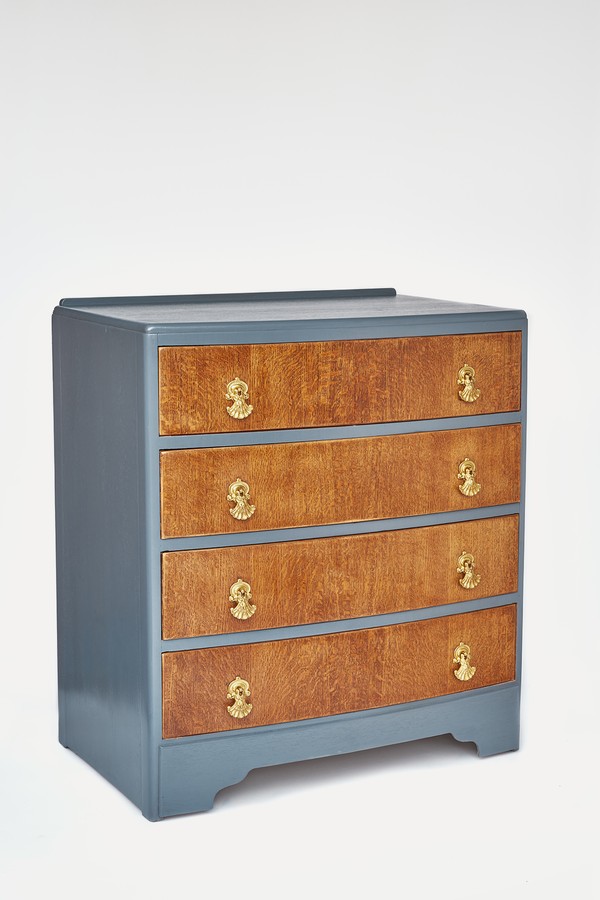 Four Drawer Chest Of Drawers In Tiger Oak from Belton & Butler