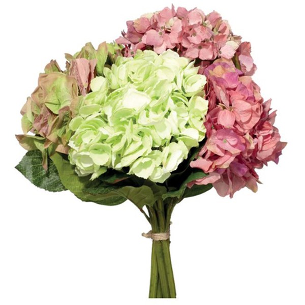 Faux Mophead Hydrangeas Bunch from OKA