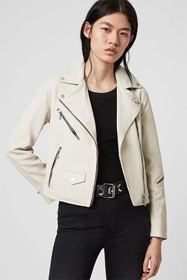 Riley Leather Biker Jacket from All Saints