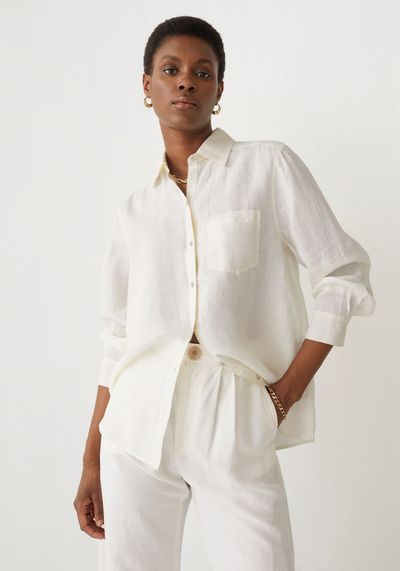 Oversized Patch Pocket Shirt 