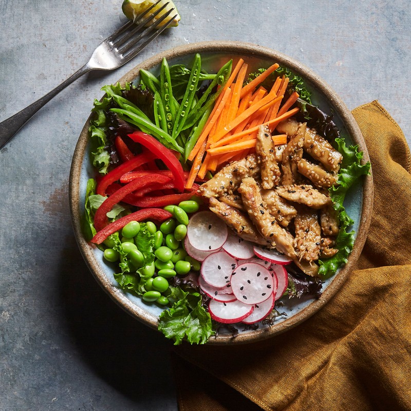 Miso & Tamari No-Chicken Salad