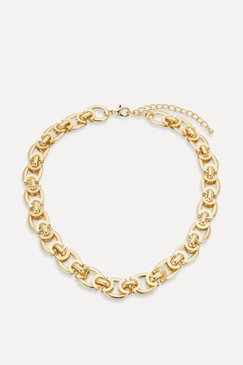 Flat Link Statement Necklace from John Lewis