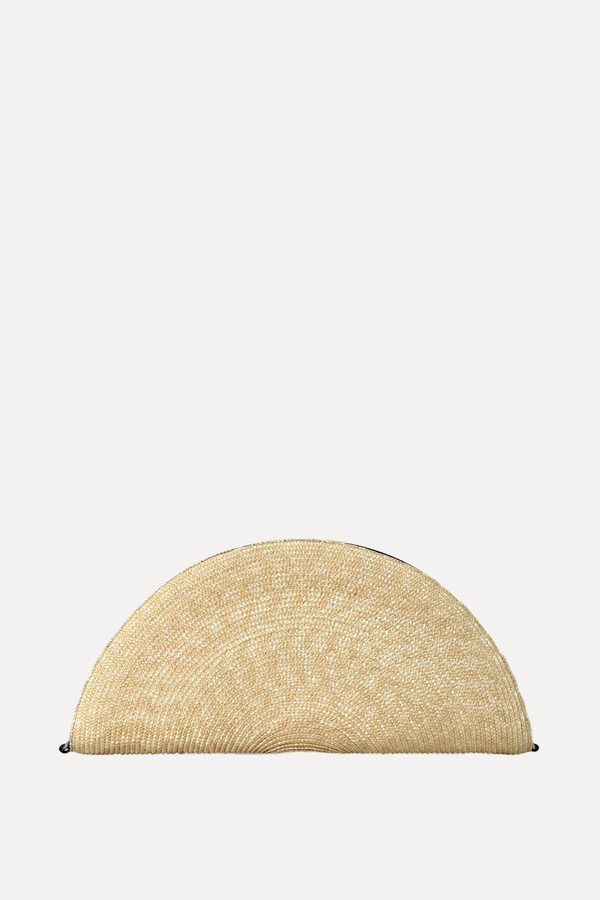 Straw Oversized Soleil Clutch Bag