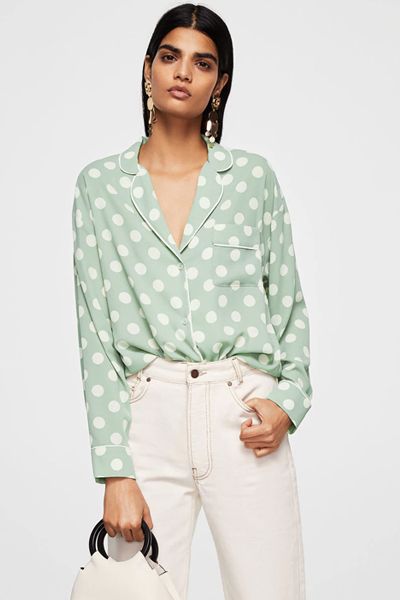 Polka-dot Blouse from Mango