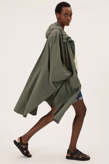 Oversized Hooded Packaway Raincoat, £45 | Marks & Spencer